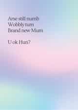 poem funny Mothers Day Card 48068 created by Katy Towse