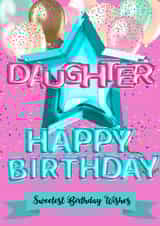daughter balloon Birthday Card 15450 created by Kerrylovescards