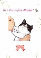 cat purr Mothers Day Card 37598 created by Doodle Cards