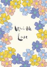 With love floral card created by Sazerelli Designs