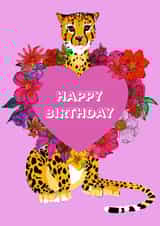Cheetah Birthday Card created by Marcella Wylie