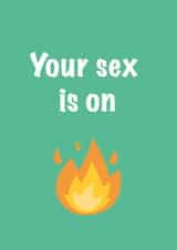 sex is on fire kings of leon Valentines Day Card 41094 created by NaughtyOctopus