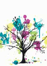 tree colourful Card 23696 created by Katie Edwards