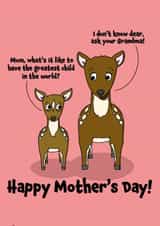 deer deers Mothers Day Card 41231 created by BeckiLamby