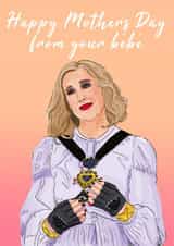 Funny Mothers Day Card - Mum - Schitts Creek - Happy Mother's Day From Your Bebe created by The Queer Store
