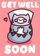 Get well soon Get Get Well Card 47715 created by @A Charm of Cards