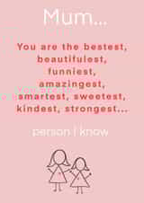 list mum Mothers Day Card 21855 created by Lydia Blakeston