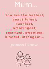 Mum Mother Mothers Day Card 48107 created by Lydia Blakeston