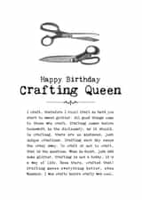Crafting Queen Birthday Card created by Coulson Macleod