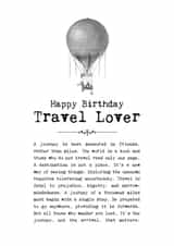 Birthday Card For Travel Lovers created by Coulson Macleod