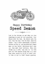 Birthday Card For Motorcyclists created by Coulson Macleod