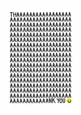 funny cute Thank You Card 14062 created by Sunny Spills