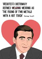 Michael Scott wedding design (welding) created by Robin Designs