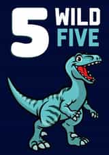 5 5th Birthday Card 21647 created by Evezee