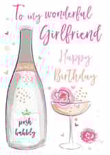 To my wonderful Girlfriend Happy Birthday created by Katie Phythian Design