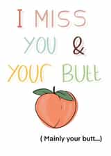 miss you rude Thinking of you Card 21634 created by TurtleMoonArt