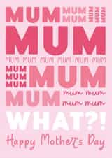 nag nagging Mothers Day Card 17507 created by Graphic Print Company