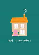 home is where mum is home Mothers Day Card 48158 created by Charley Muttitt