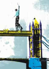 balance tightrope walker Birthday Card 23706 created by Katie Edwards