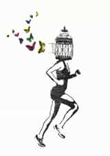 running runner Love & Friendship Card 23709 created by Katie Edwards