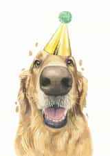 Golden Retriever Labrador Retriever Birthday Card 21231 created by Robert James Hull