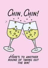 Champagne birthday card created by CatherineCritchley.