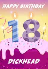 rude 18 Birthday Card 45474 created by Daft Cards