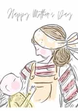 drawing new mum Card 21211 created by Bobbins & Cricket