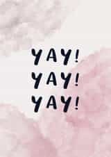 watercolour yay Congratulations Card 18044 created by Lexie 