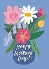 Pretty Mothers Day Card - Mum - Flowers - Happy Mothers Day created by Sophie Potter