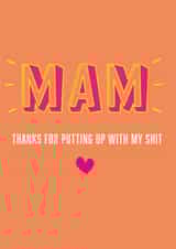 mam shit Mothers Day Card 21737 created by Chilli Squiggle