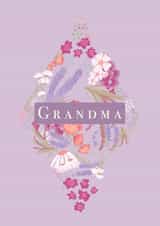 Grandma flowers Mothers Day Card 46176 created by @JessRoseDraws