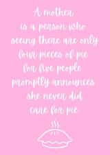 selfless kind Mothers Day Card 38692 created by George De Harpon