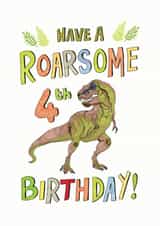 dino dinosaur Birthday Card 17867 created by Life's Little Doodles