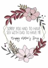 contemporary geometric Mothers Day Card 36539 created by Maisie-Jane Andrews