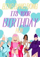 Rupaul Drag race Birthday Card 15022 created by Leah Adams