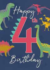 4 4th Birthday Card 21152 created by LJRanson Design