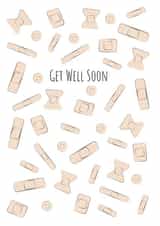 Get well soon plaster Get Well Card 48255 created by We Are Established 