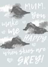 clouds grey skies Mothers Day Card 35324 created by onethirtysix_am