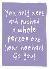 Funny New Baby Card for New Mum created by Bow & Bell