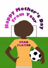 Mother’s Day Football Mothers Day Card 16134 created by Beth & Tom