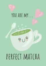 matcha tea tea Anniversary Card 21906 created by gosiarezaart