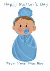 boy baby Mothers Day Card 34252 created by SootysSweetScribbles