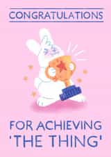 the thing trophy Congratulations Card 21910 created by Milk & Momo