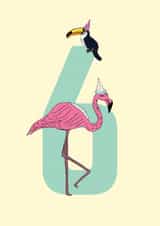 exotic birds Birthday Card 16742 created by Pearl Ivy