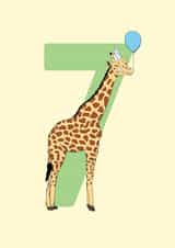 giraffe animal Birthday Card 16743 created by Pearl Ivy