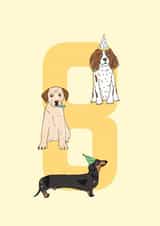 dachshund dogs Birthday Card 16744 created by Pearl Ivy