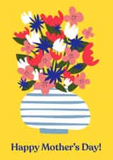 contemporary flowers Mothers Day Card 18614 created by Jive Prints