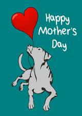 balloon dog Mothers Day Card 47575 created by Paperela