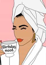 female girl Birthday Card 10437 created by Keepseyshop